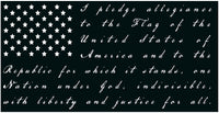 Pledge of Allegiance American Flag Decal - Deringer Designs